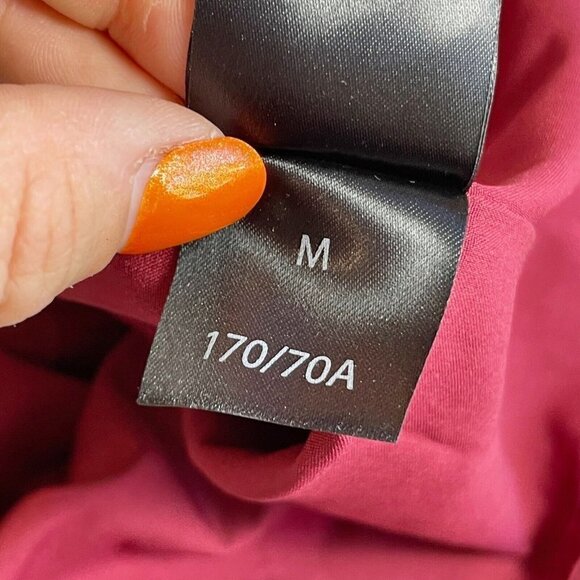 C/Meo Collective Womens Ruffle Puff Sleeve Mini Dress Red M Scoop Neck Zip - Picture 6 of 10